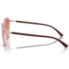 Óculos de Sol Feminino Ray-Ban Nude Cristal Geométrico RB4415L 667213 54