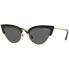 Óculos de Sol Feminino Vogue Preto/Dourado Gatinho VO5212S W4487 55