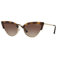 Óculos de Sol Feminino Vogue Tartaruga/Dourado Gatinho VO5212S W65613 55