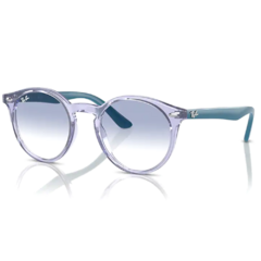 Óculos de Sol Infantil Ray-Ban Azul Cristal Redondo RB9064S 7126/19 44