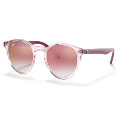 Óculos de Sol Infantil Ray-Ban Rosa Baby Cristal Redondo RJ9064S 7052/V0 44
