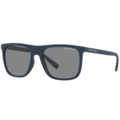 Óculos de Sol Masculino Armani Exchange Azul Fosco Quadrado AX4102S 818181 56