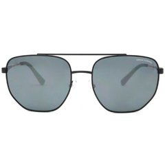Óculos de Sol Masculino Armani Exchange Preto Fosco Geométrico AX2033S 6063/6G 59