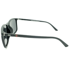 Óculos de Sol Masculino Empório Glasses Preto Fosco Quadrado EG22001 C15 56