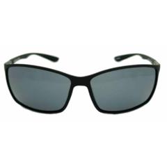 Óculos de Sol Masculino Empório Glasses Preto Fosco Retangular EG23029 C15 61