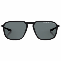 Óculos de Sol Masculino Porsche Design Preto Fosco Retangular P8961 A 59