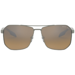 Óculos de Sol Masculino Prada Cinza Chumbo Aviador SPS51V DG1-741 62