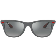 Óculos de Sol Masculino Ray-Ban Cinza Fosco New Wayfarer Ferrari RB4195M F605/6G 52