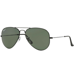 Óculos de Sol Masculino Ray-Ban Preto Aviador RB3025L 002/58 62