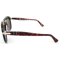 Óculos de Sol Unissex Persol Tartaruga/Azul Piloto PO649 1022/58 54