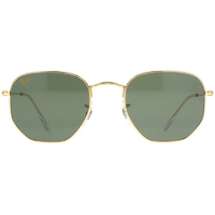 Óculos de Sol Unissex Ray-Ban Legend Gold Dourado Hexagonal RB3548 9196/31 54