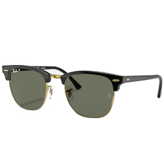 Óculos de Sol Unissex Ray-Ban Preto/Dourado Clubmaster RB3016L W0365 51