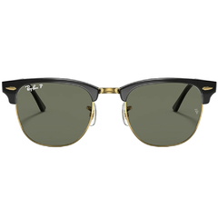 Óculos de Sol Unissex Ray-Ban Preto/Dourado Clubmaster RB3016L W0365 51