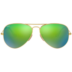Óculos de Sol Unissex Ray-Ban Dourado Fosco Aviador RB3025 112/19 55
