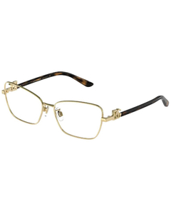 Óculos de Grau Feminino Dolce&Gabbana Dourado Gatinho DG1338 1354 56