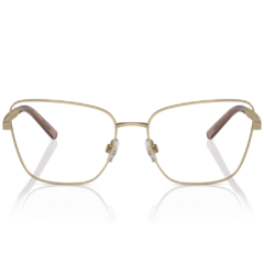 Armação para Óculos Feminino Dolce&Gabbana Dourado Envelhecido Gatinho DG1346 1365 55