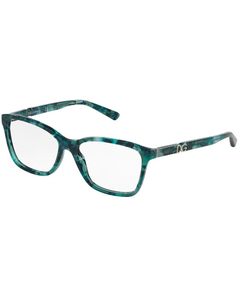 Óculos de Grau Feminino Dolce&Gabbana Floral Turquesa Quadrado DG3153PM 2911 52