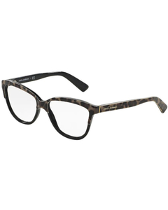 Óculos de Grau Feminino Dolce&Gabbana Preto/Tartaruga Gatinho DG3229 1995 54