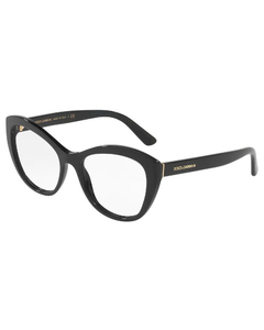 Óculos de Grau Feminino Dolce&Gabbana Preto Redondo DG3284 501 53