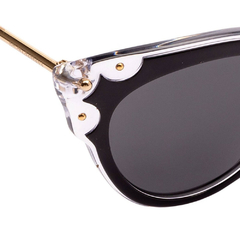 Óculos de Sol Feminino Dolce&Gabbana Preto/Cristal Gatinho DG4340 675/87 51