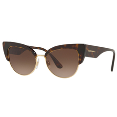 Óculos de Sol Feminino Dolce&Gabbana Tartaruga/Dourado Gatinho DG4346 502/13 53