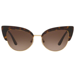 Óculos de Sol Feminino Dolce&Gabbana Tartaruga/Dourado Gatinho DG4346 502/13 53