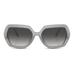 Óculos de Sol Feminino Dolce&Gabbana Cinza Cristal Geométrico DG4468-B 3421/8G 58