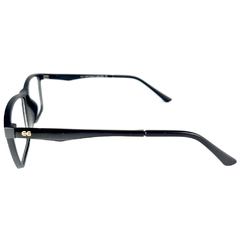 Armação para Óculos Masculino Empório Glasses Preto Fosco Retangular EG3305 C15 52