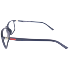Armação para Óculos Masculino Empório Glasses Azul Escuro Retangular EG3310 C13 56
