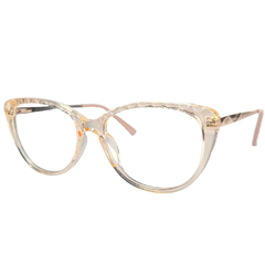 Armação para Óculos Feminino Empório Glasses Nude Cristal Gatinho EG 3312 C8 55