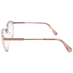 Armação para Óculos Feminino Empório Glasses Rosa Cristal Gatinho EG3317 C9 54