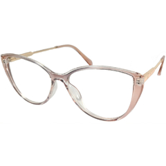 Armação para Óculos Feminino Empório Glasses Rosa Cristal Gatinho EG3317 C9 54