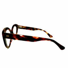 Armação para Óculos Feminino Empório Glasses Tartaruga Vinho Gatinho EG3467 C18 52
