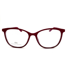 Armação para Óculos Feminino Empório Glasses Vinho Clip-On EG3492 C8 51