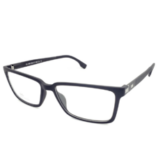 Armação para Óculos Masculino Empório Glasses Preto Fosco Clip-On EG3561 C15 58