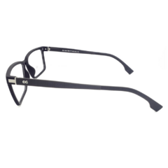Armação para Óculos Masculino Empório Glasses Preto Fosco Clip-On EG3561 C15 58