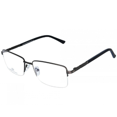 Armação para Óculos Masculino Empório Glasses Cinza Chumbo Retangular EG4104 C2 56