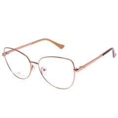Armação para Óculos Feminino Empório Glasses Dourado Gatinho/Redondo EG4136 C1 57