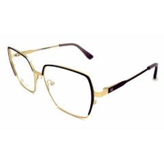 Armação para Óculos Feminino Empório Glasses Preto/Dourado Quadrado EG4265 C6 53