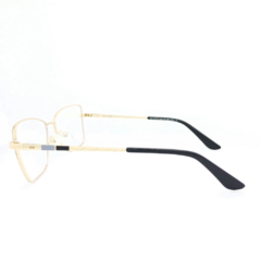 Armação para Óculos Feminino Empório Glasses Preto/Dourado Gatinho/Quadrado EG4319 C15 54