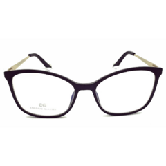 Armação para Óculos Feminino Empório Glasses Preto Gatinho/Quadrado EG5009 C15 52