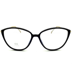 Armação para Óculos Feminino Empório Glasses Preto Gatinho EG5500 C6 53