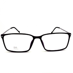 Armação para Óculos Masculino Empório Glasses Preto Fosco Retangular EG5511 C15 55