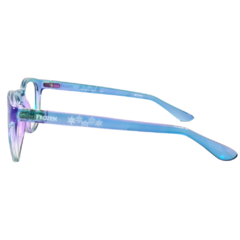 Armação para Óculos Infantil Disney Mescla Azul/Roxo Cristal Redondo FR2 3705 C1846 46