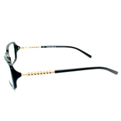 Armação para Óculos Feminino Guess by Marciano Preto Retangular GM114 BLKGLD 53