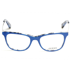 Armação para Óculos Feminino Guess Azul Evolve Gatinho/Redondo GU2532 092 50