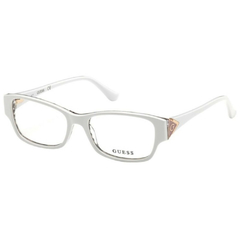 Armação para Óculos Feminino Guess Branco Retangular/Quadrado GU2748 021 53