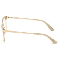 Armação para Óculos Feminino Guess Dourado/Glitter Gatinho/Quadrado GU2754 059 54
