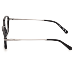 Armação para Óculos Masculino Guess Preto/Cinza Chumbo Retangular GU50099 001 54