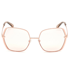 Óculos de Sol Feminino Guess Rosé Geométrico GU7721 28U 60